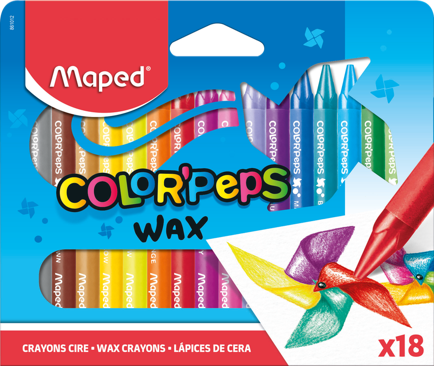 Maped Voskové pastelky Wax 18 ks