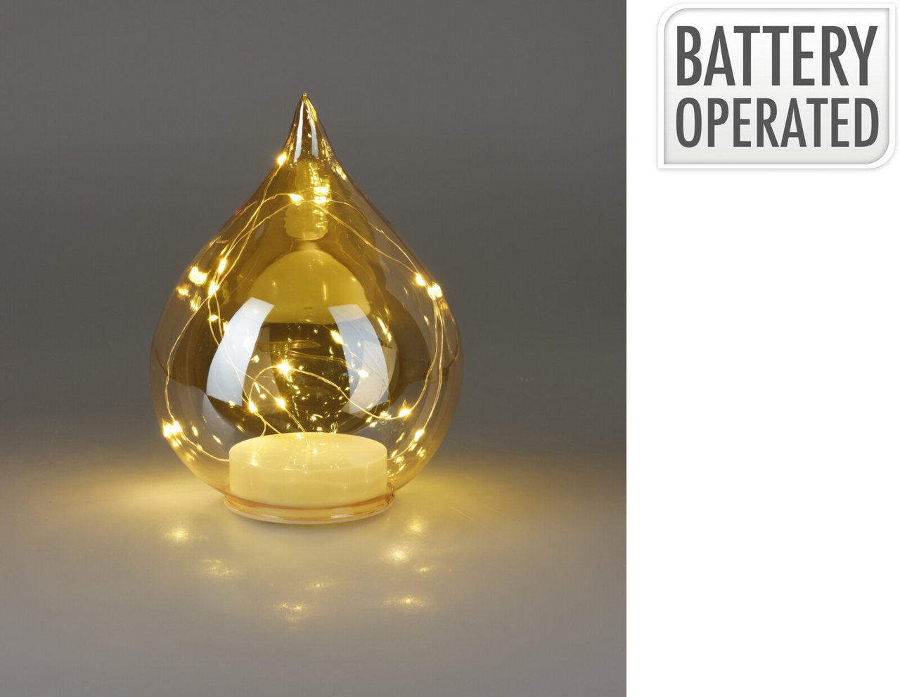 LED Kapka na stůl 19 cm 1 ks