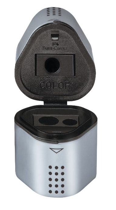 FABER-CASTELL Ořezávátko Grip 2001 stříbrná 1 ks