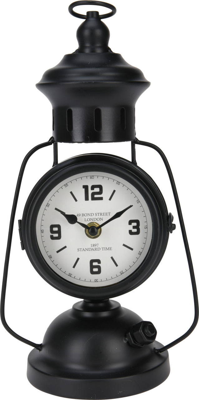 Stolní hodiny 30 cm černé 1 ks