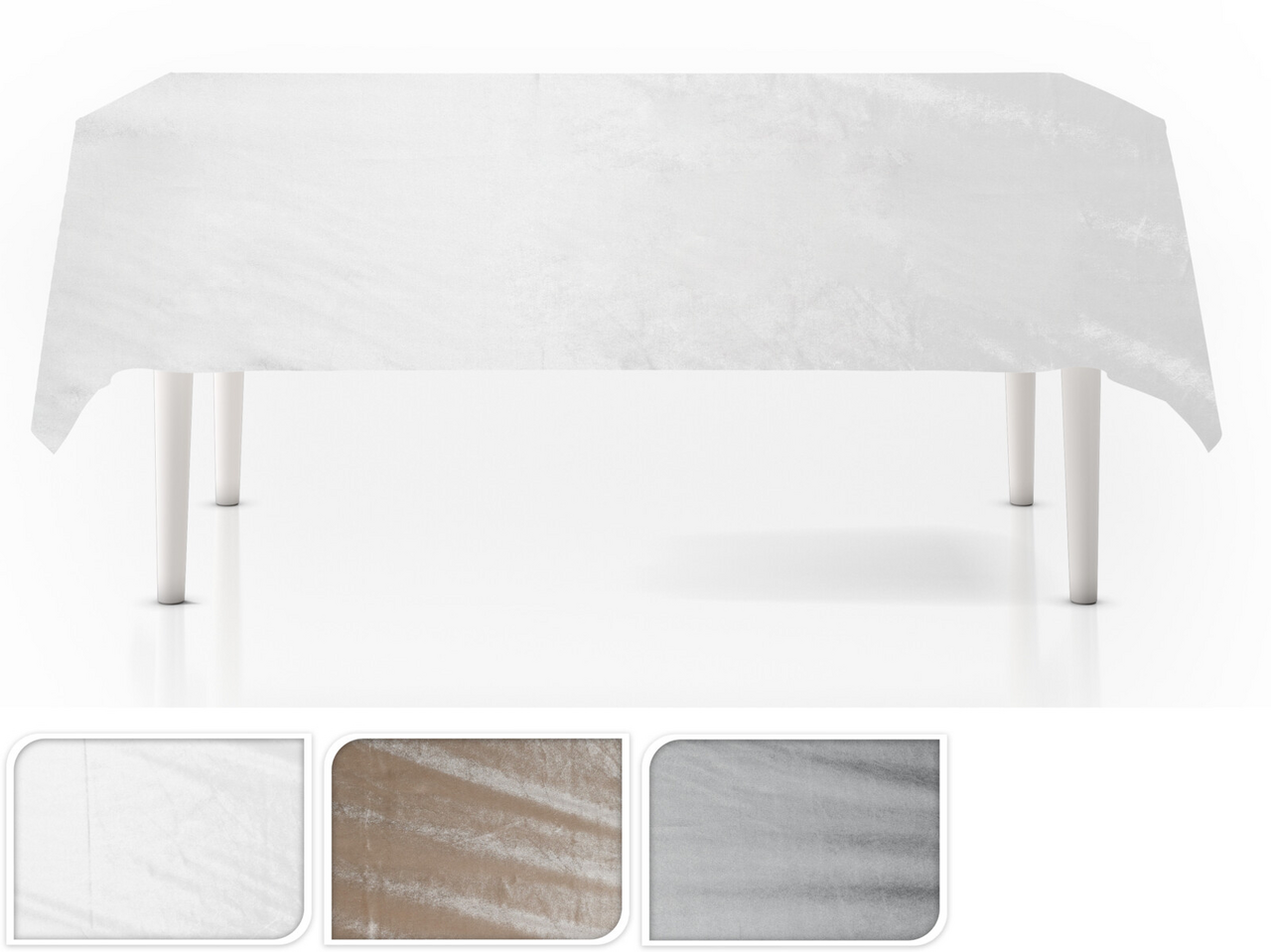 Ubrus na stůl 250 x 145 cm béžový 1 ks