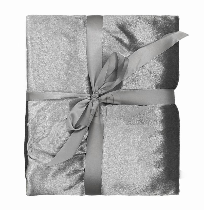 Ubrus na stůl 250 x 145 cm šedý 1 ks