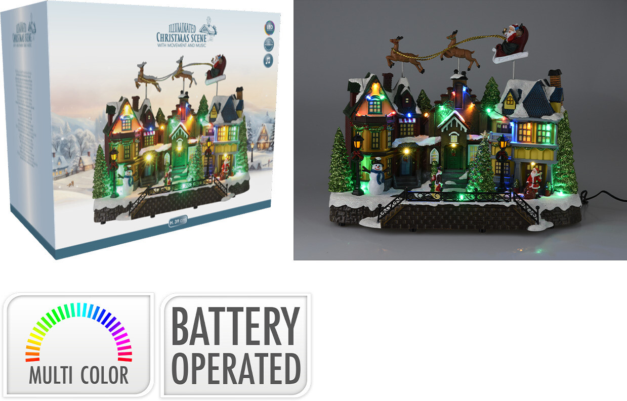 LED DŮM SE SÁNĚMI 39CM