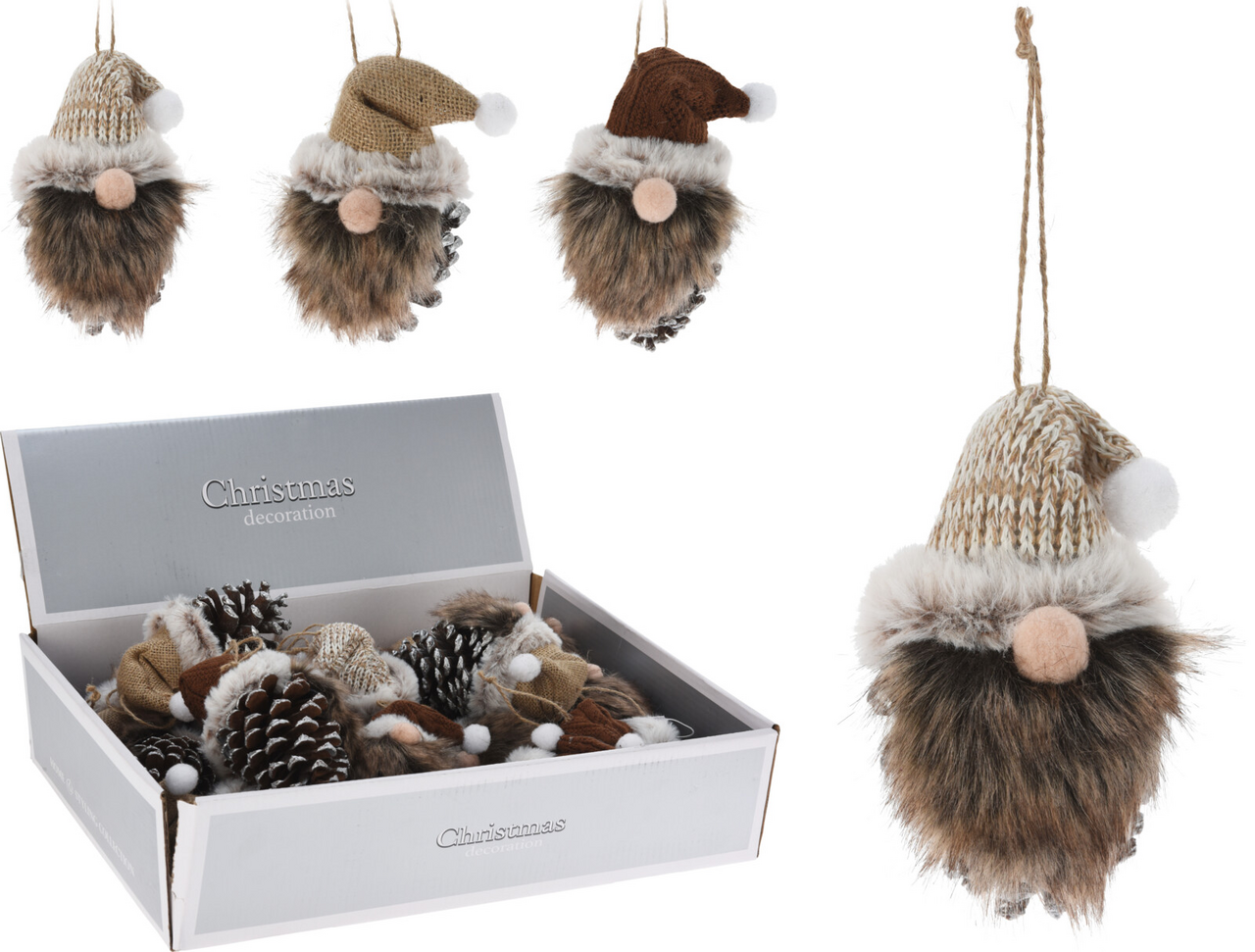 Závěsná ozdoba šiška 3ASS 1 ks