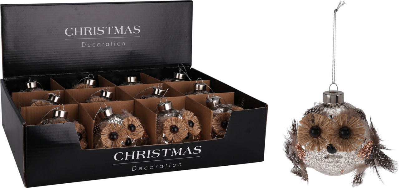 Závěsná ozdoba sova 8 cm 1 ks