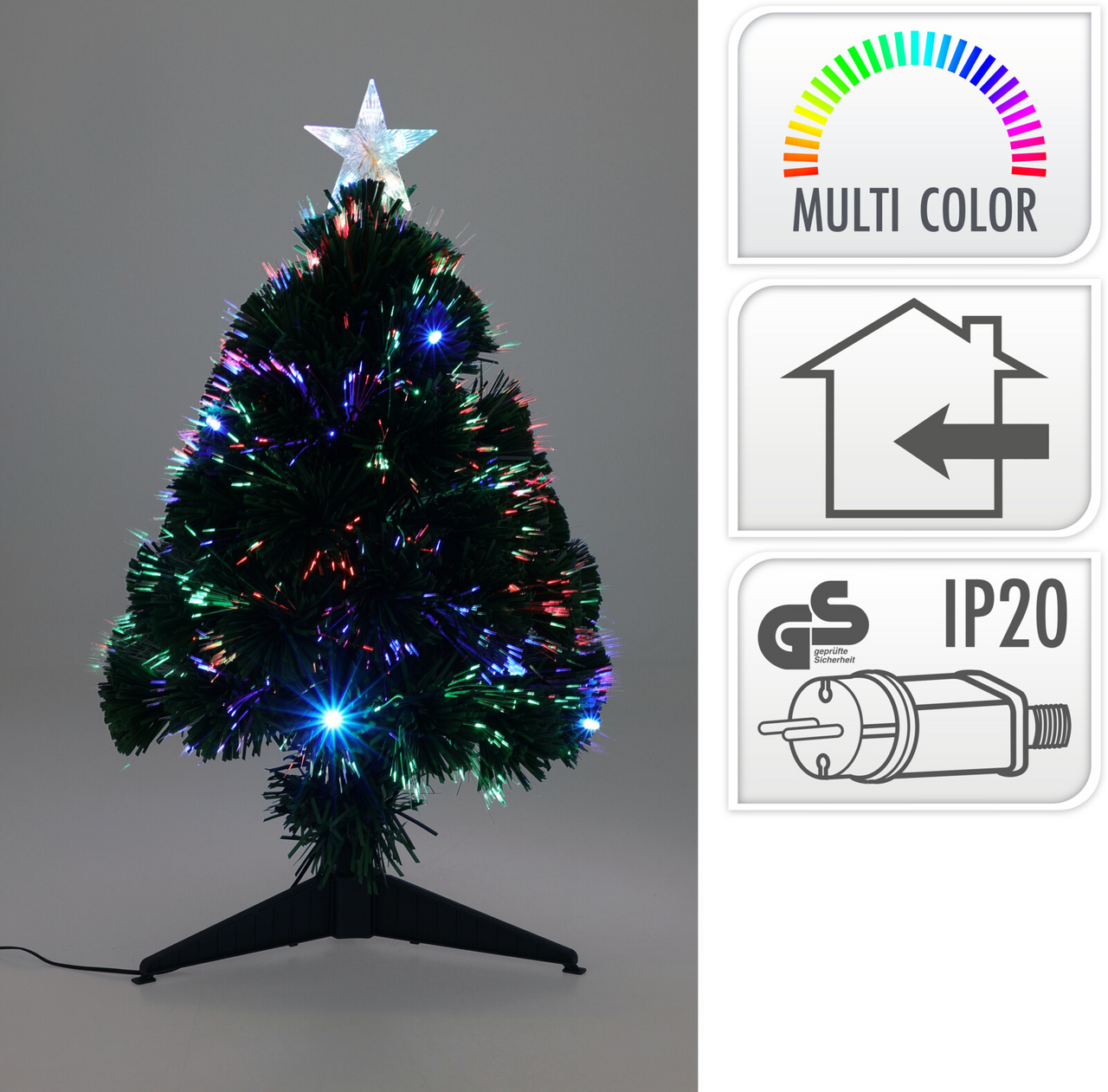 LED Vánoční strom 60 cm multi 1 ks