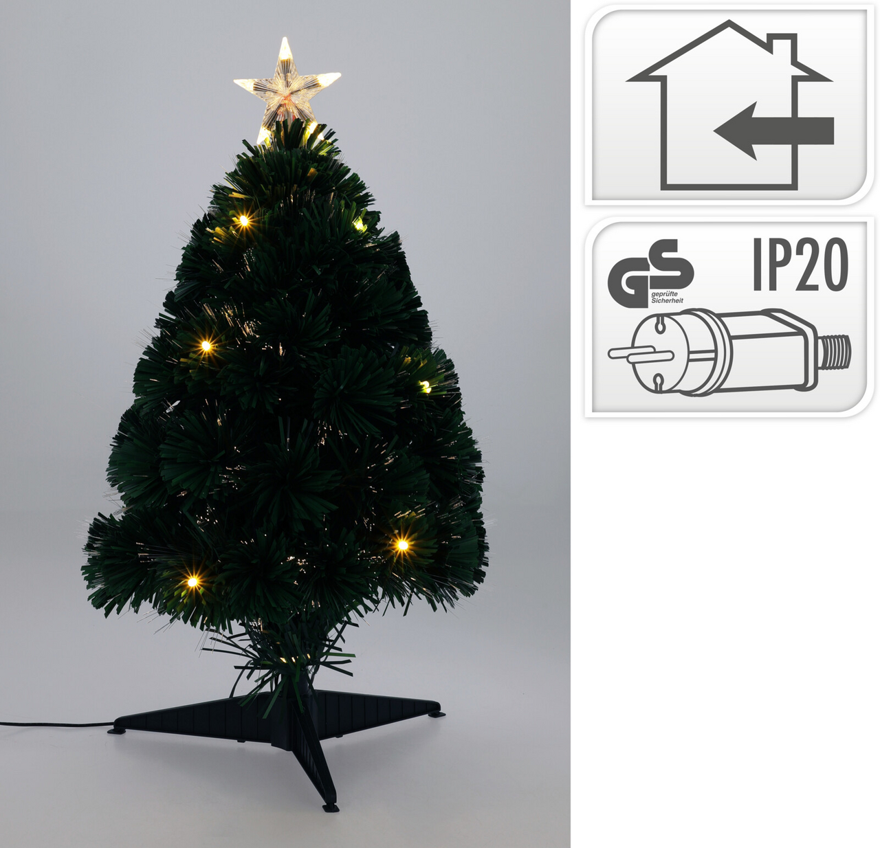 LED Vánoční strom 60 cm žlutá 1 ks