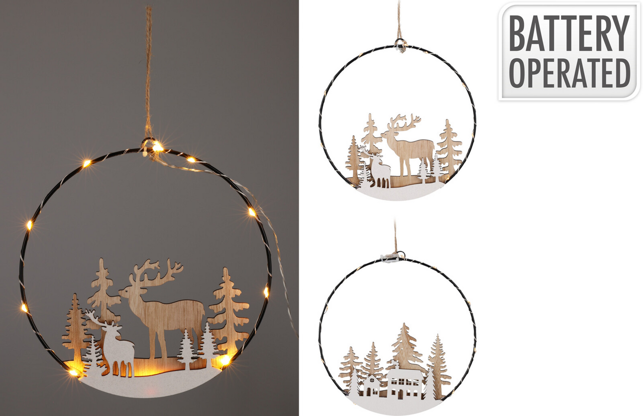 Závěsná LED dekorace 20 cm 1 ks