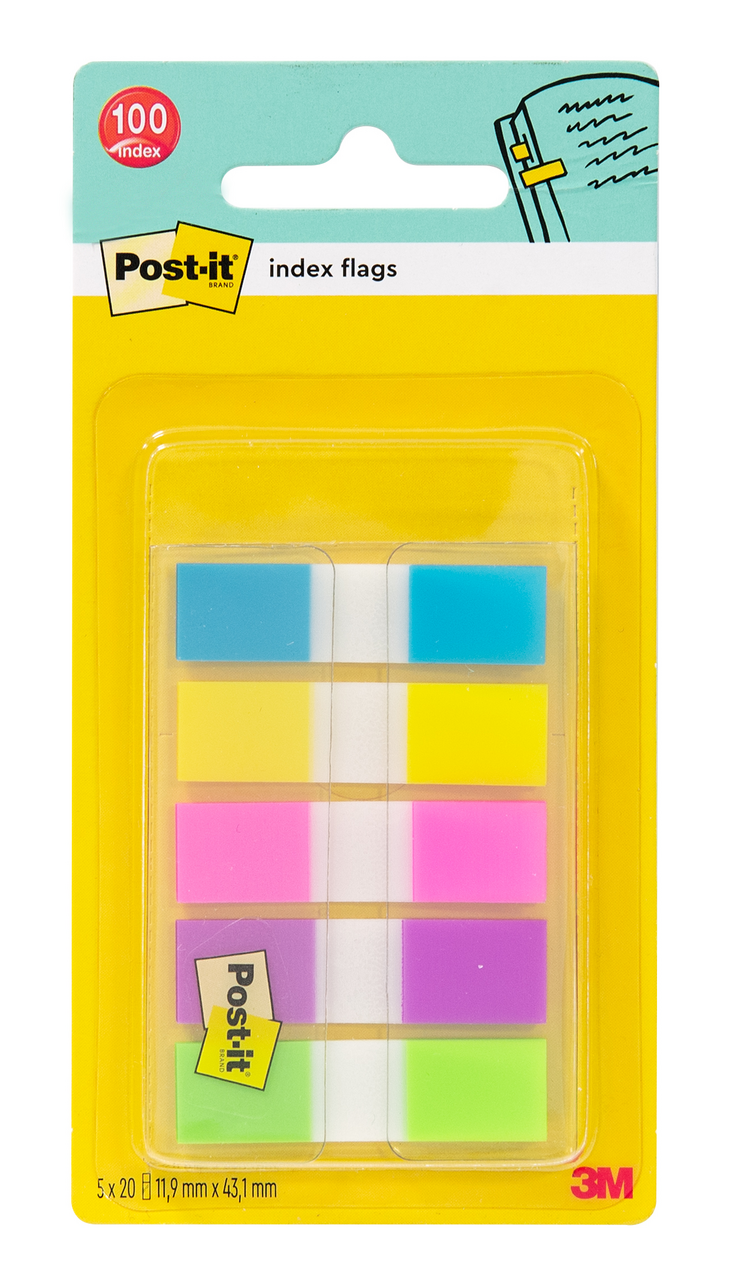 Post-it Indexové záložky malé neonové barvy 1 ks