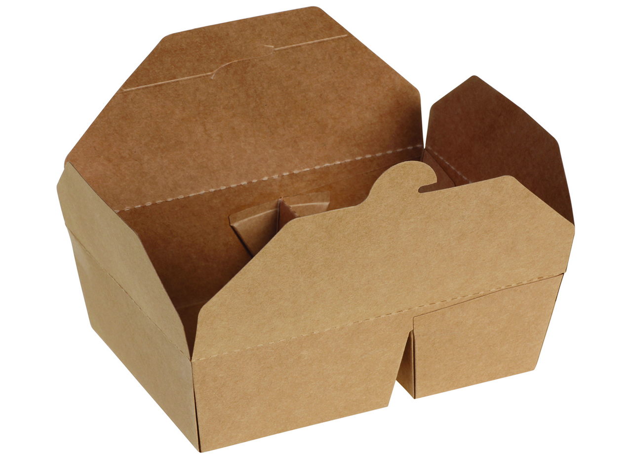 Krabička Takeaway 2dílná hnědá 50 ks