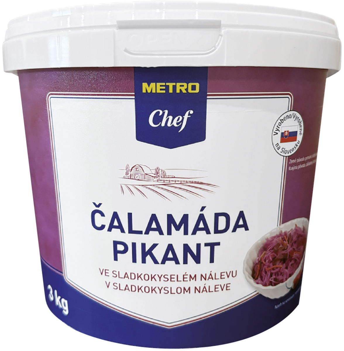 METRO Chef Čalamáda pikant ve sladkokyselém nálevu 3 kg