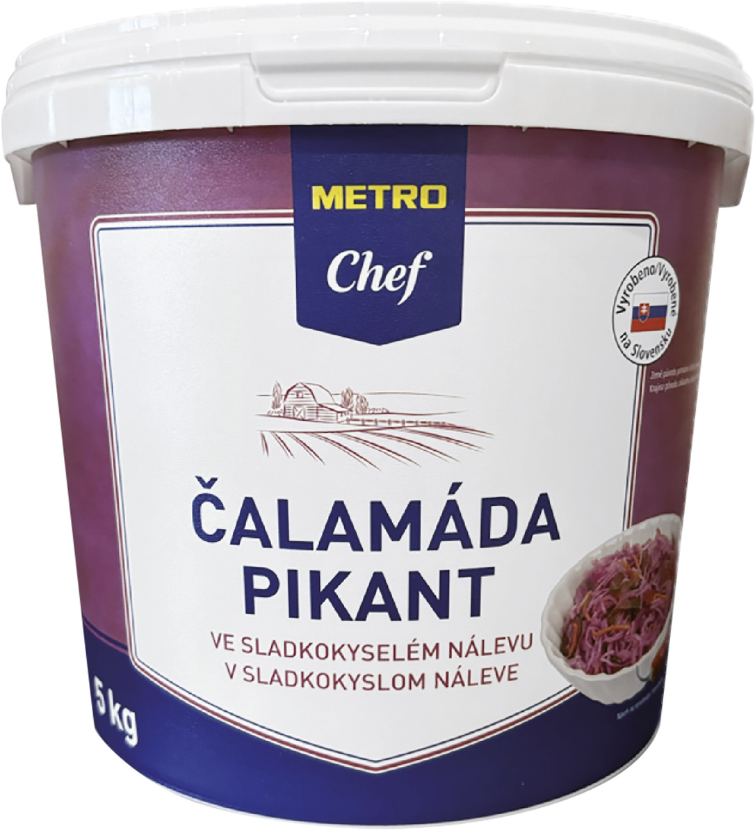 METRO Chef Čalamáda ve skladkokyselém nálevu pikantní 5 kg