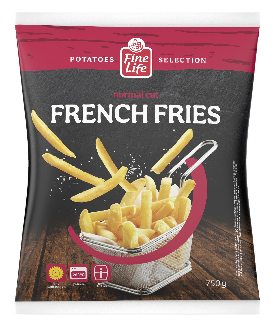 Fine Life Hranolky 9 x 9 mraž. 12 x 750 g