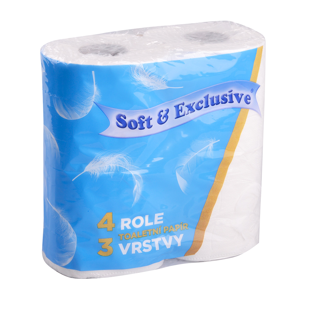 Soft & Exclusive Toaletní papír 3vrstvý 14 m 4 ks