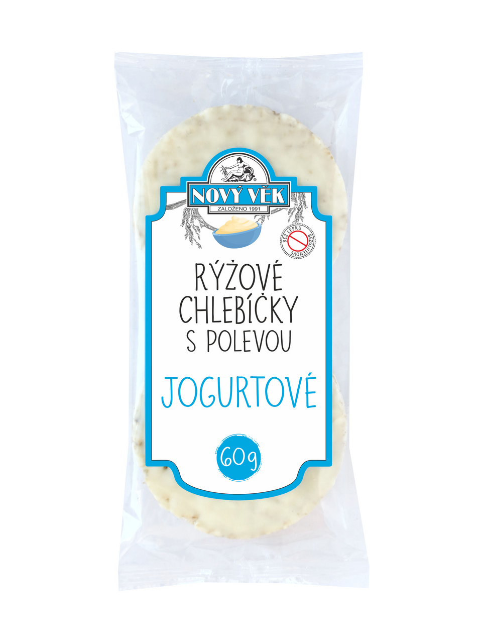 NOVÝ VĚK Rýžové chlebíčky s polevou jogurtové 60 g