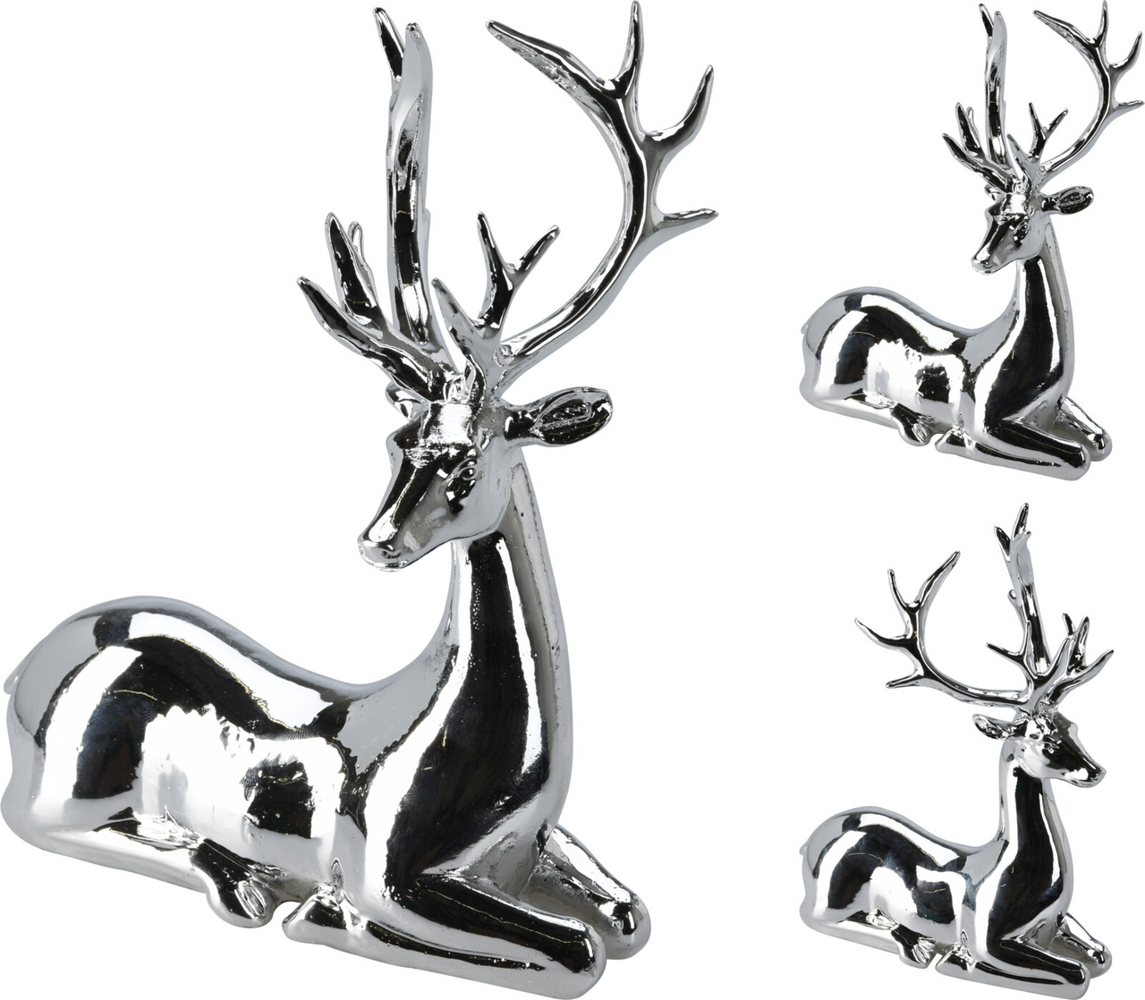 Sob ležící 20 cm stříbrný 2ASS 1 ks