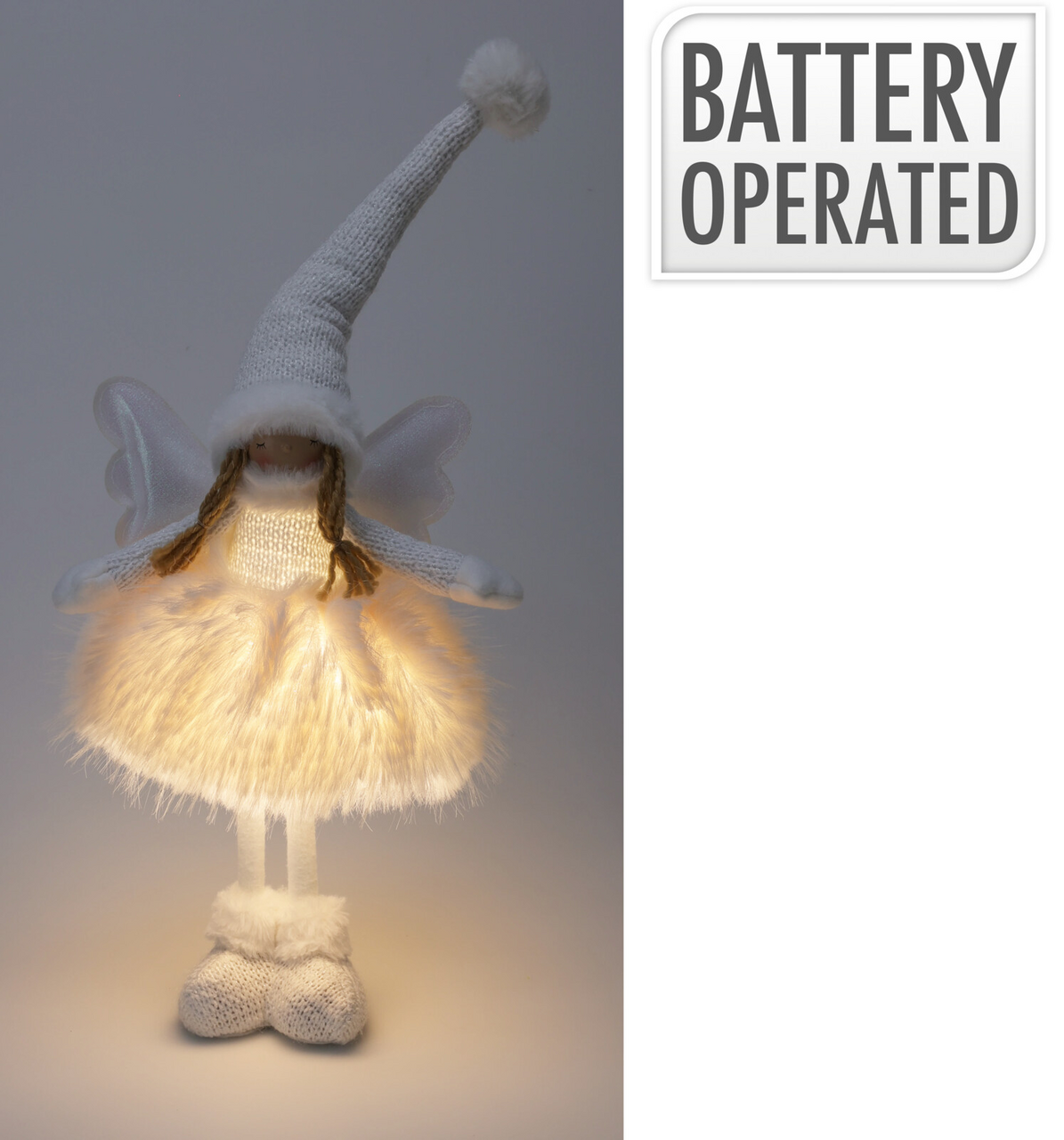 LED Anděl 50 cm bílý 1 ks