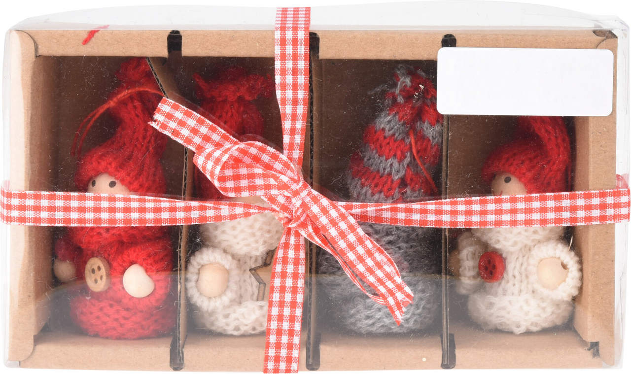 Anděl 7 cm sada 4 ks