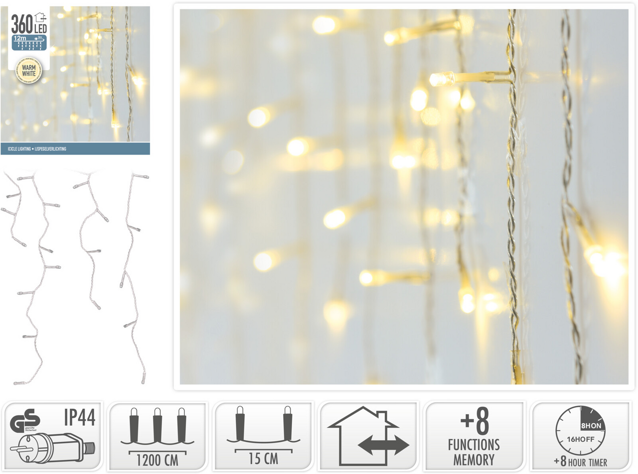 LED Světla 360LED žlutá 1 ks