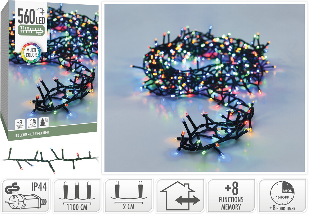 LED Řetěz 560LED multi 1 ks