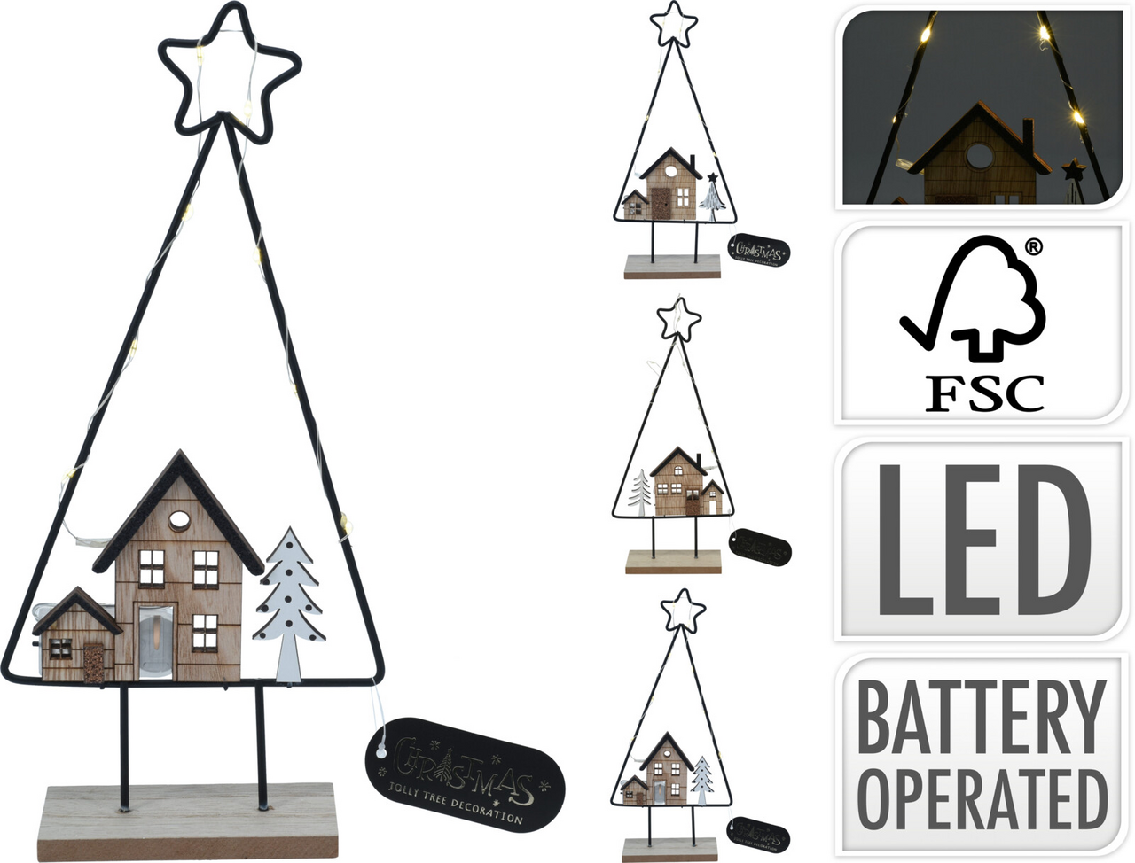 LED Závěsná dekorace 29 cm 1 ks