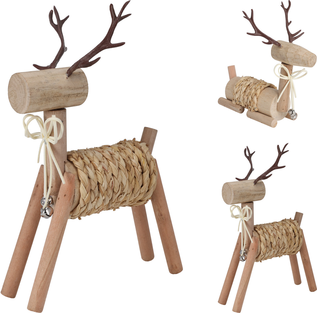 Sob dřevěný s provazem 27 cm 1 ks