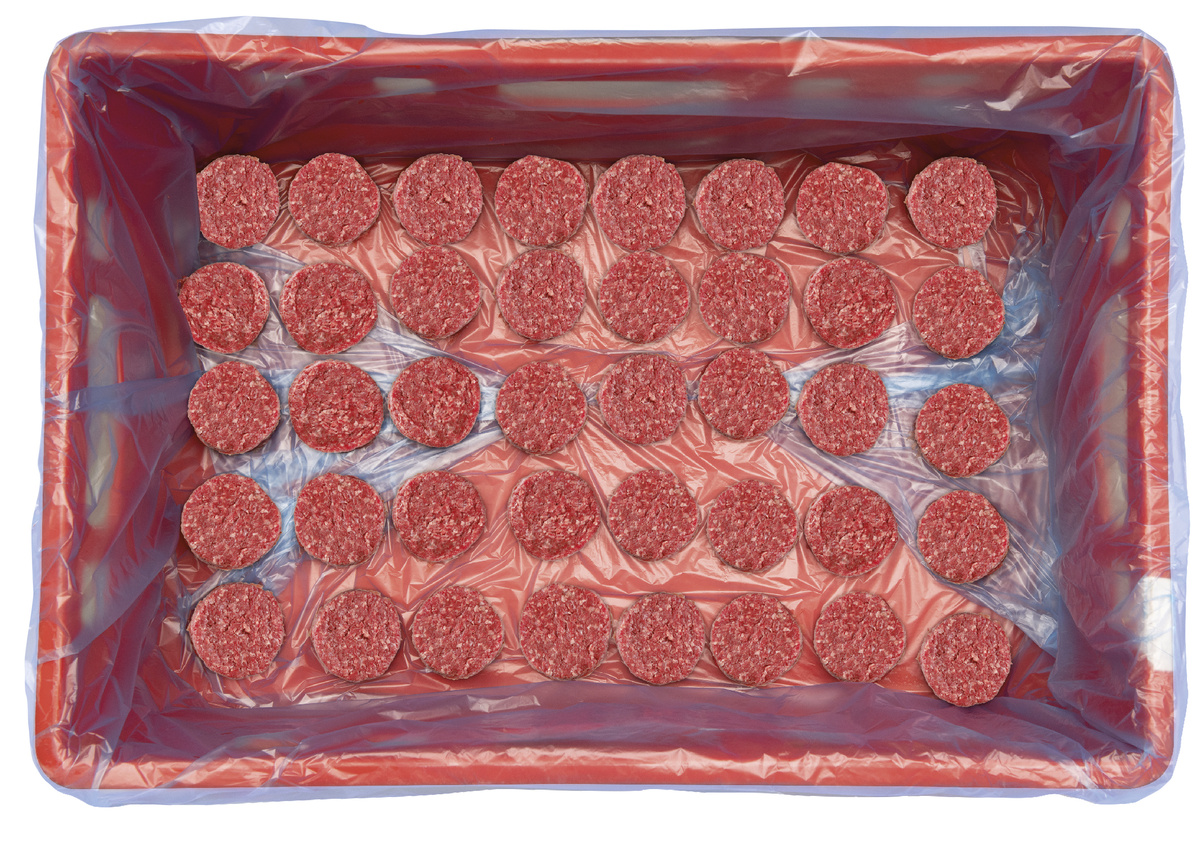 Hovězí burger pepř a sůl volně ložený 5 cm chlaz. 40 x 50 g vlastní výroba