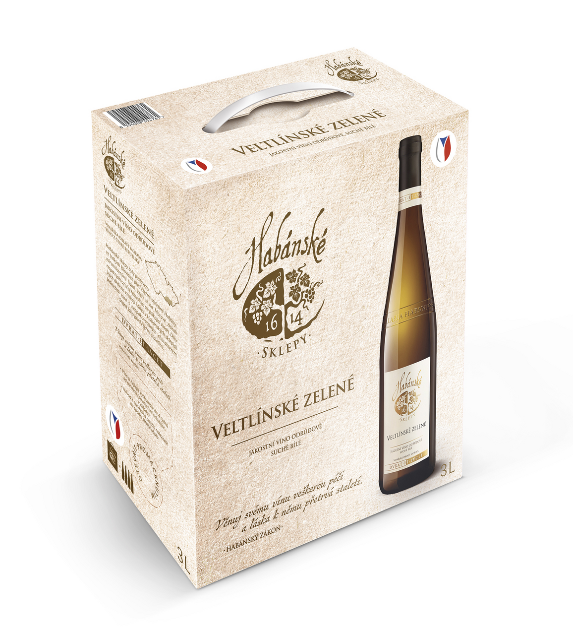 Habánské sklepy Veltlínské zelené 4 x 3 l BiB