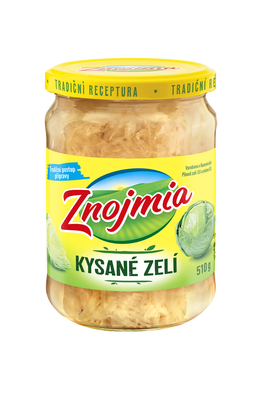 Znojmia Zelí bílé kysané 4 x 510 g