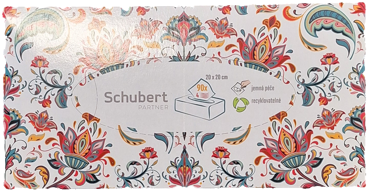 Kapesníky papírové 4vrstvé 90 ks