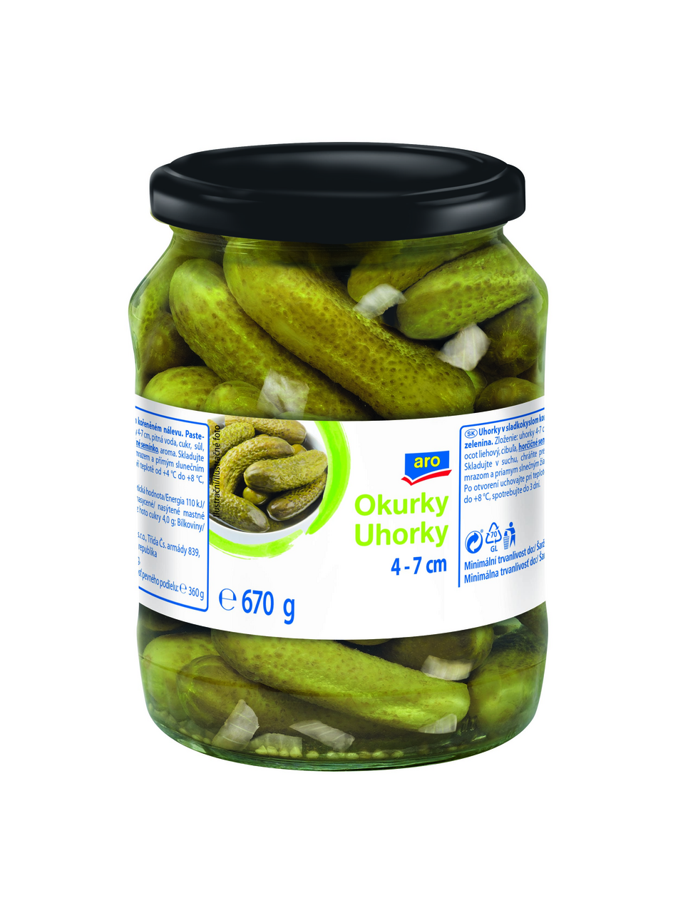 aro Okurky 6 - 9 cm 670 g