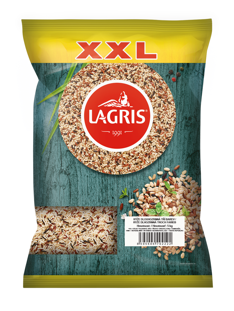 LAGRIS Rýže tří barev XXL 5 kg