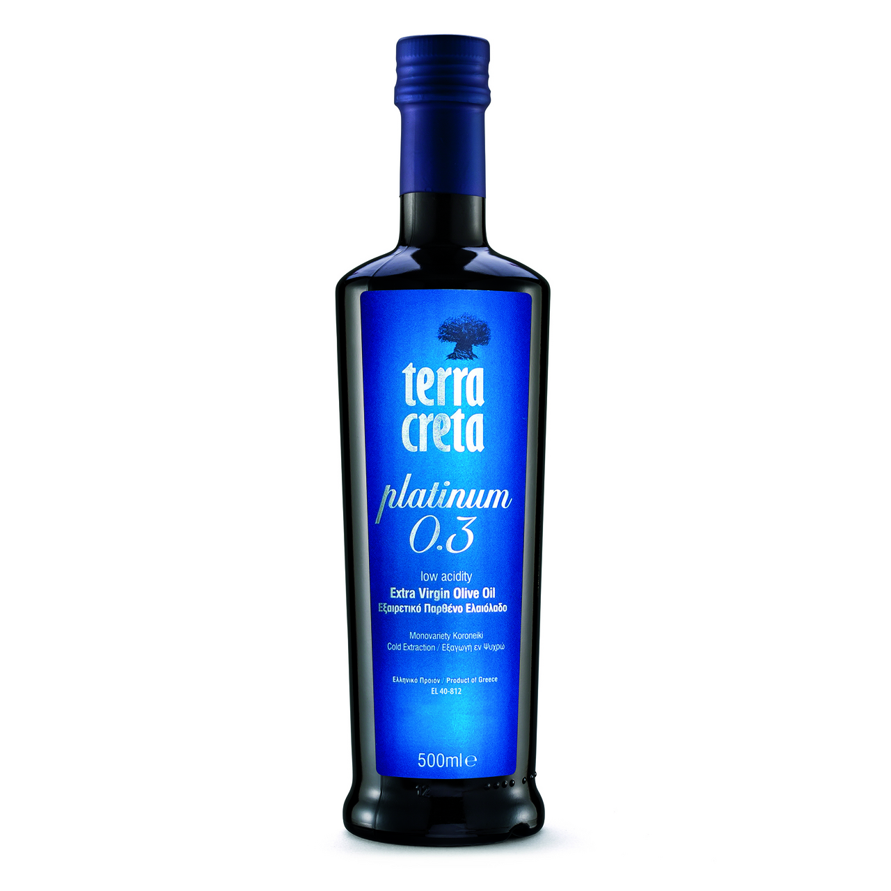 Terra Creta Olej olivový Extra Virgin Platinum 0,3% 500 ml