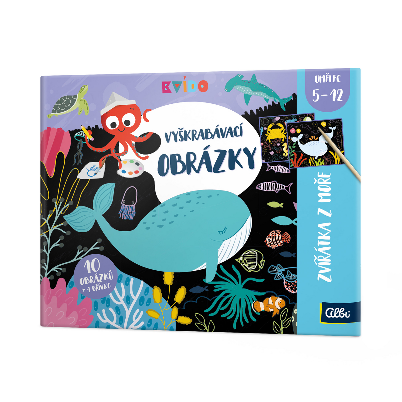 Kvído - vyškrabávací obrázky 1 ks