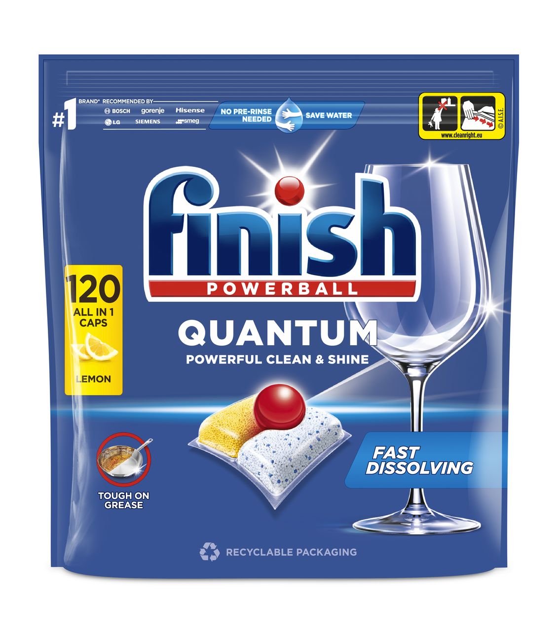 finish Quantum Lemon tablety do myčky 120 ks