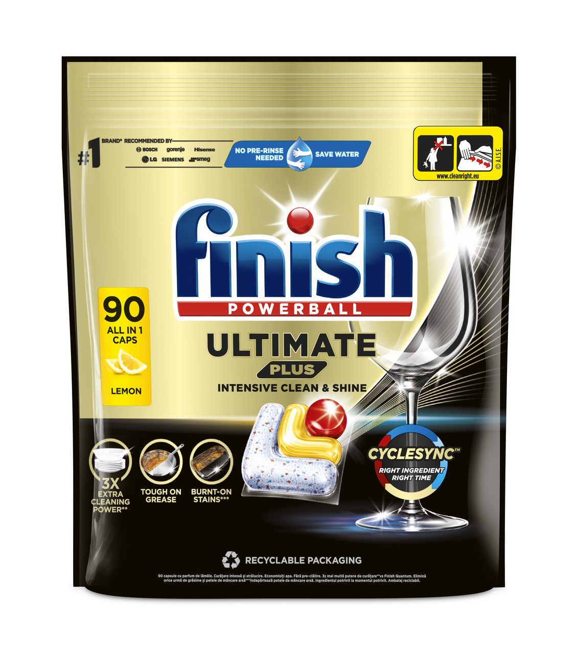 finish Ultimate Plus Lemon tablety do myčky 90 ks