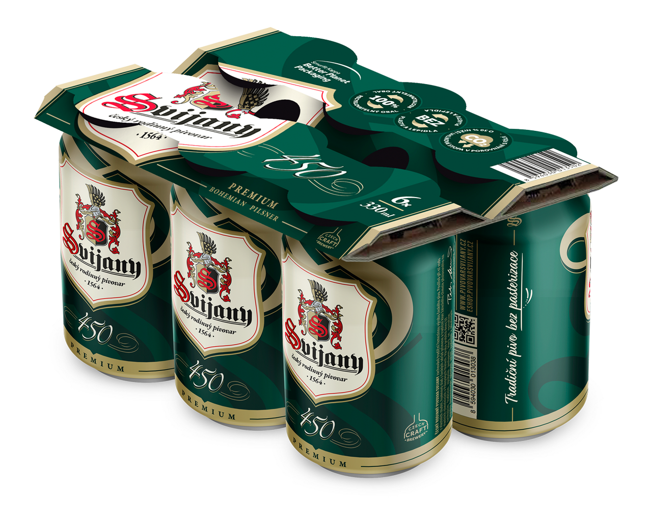 Svijany 450 Prémium 6 x 330 ml plech