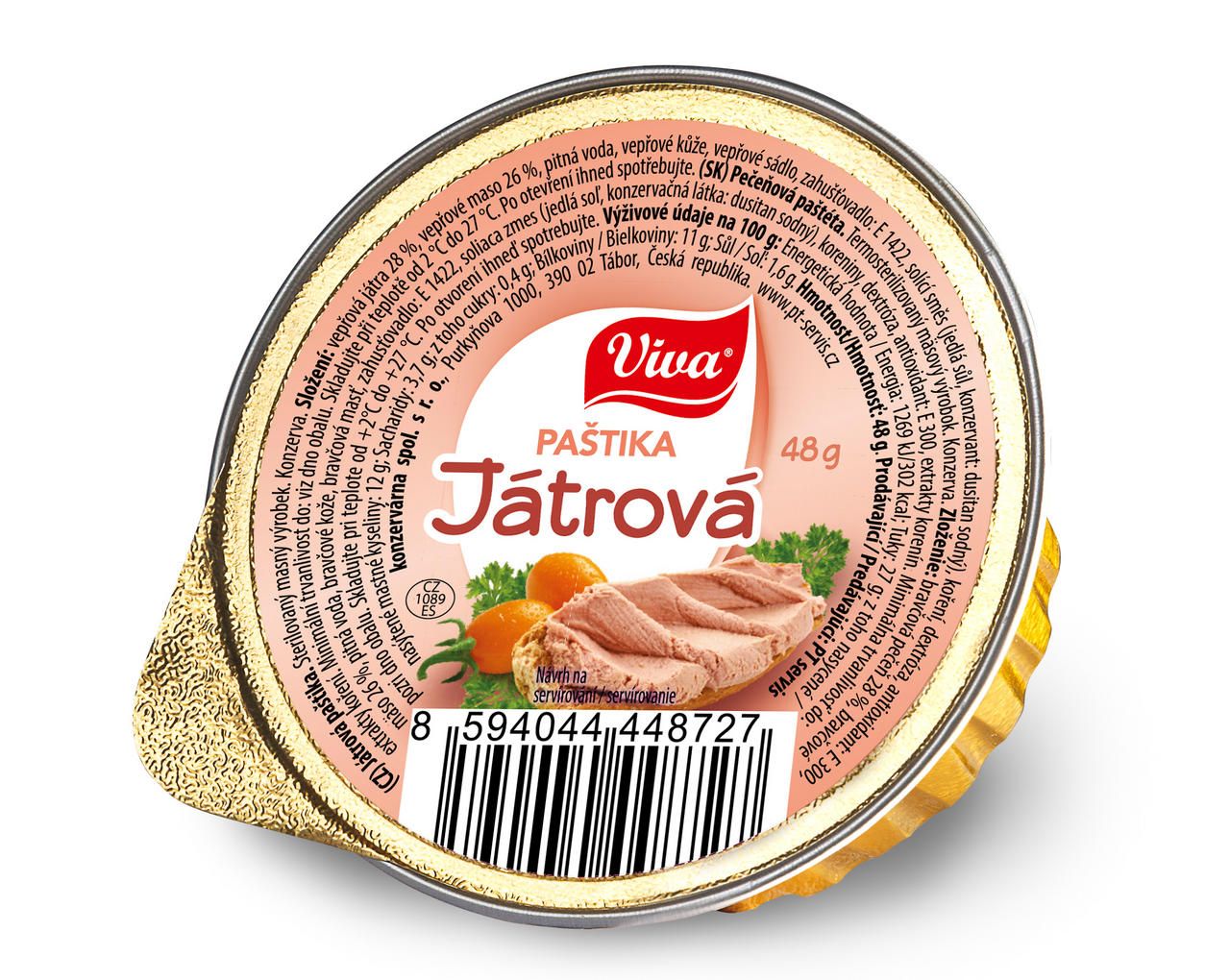VIVA Paštika játrová 30 x 48 g