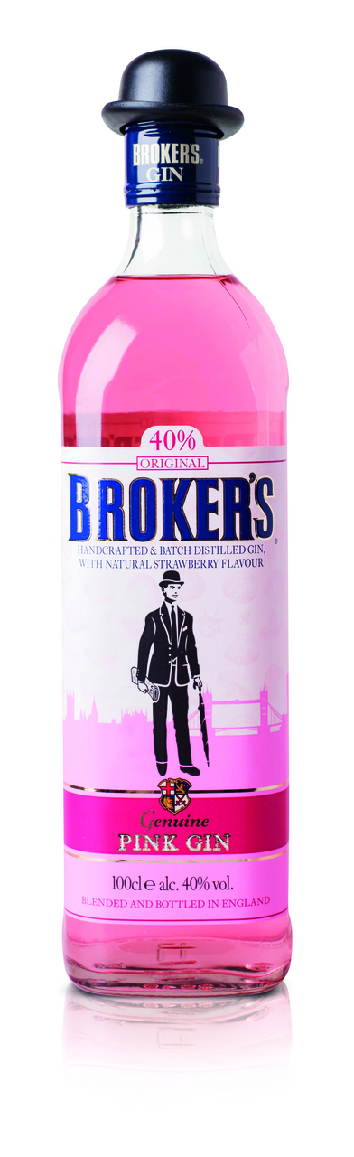 BROKER'S Pink Gin 40 % 1 l