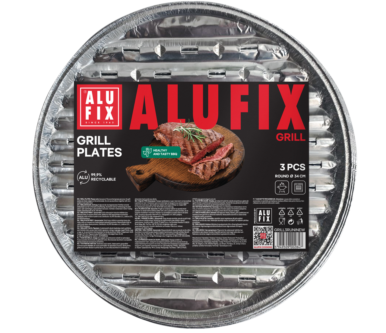 Misky na gril kulaté 3 ks