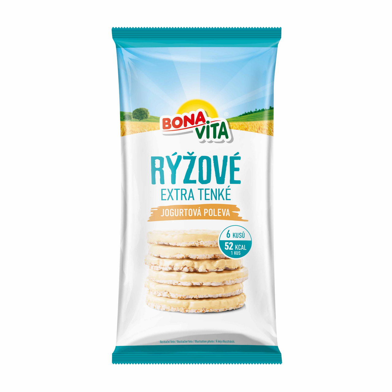 BONAVITA Rýžový chlebíček s jogurtovou polevou 70 g