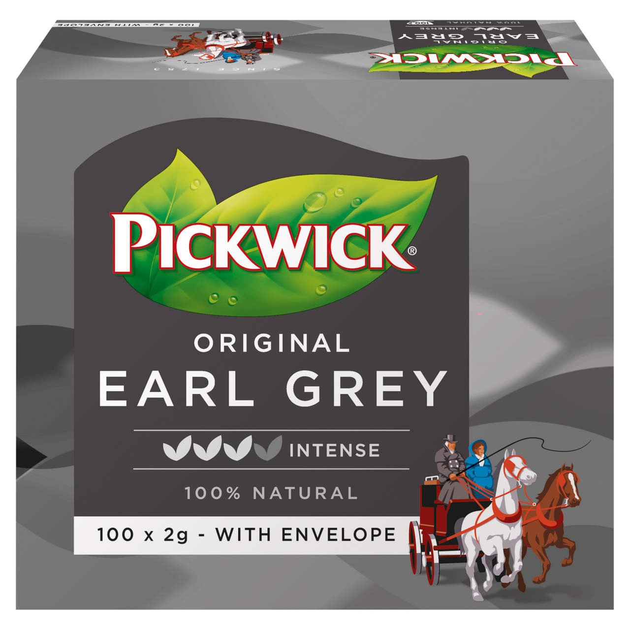 PICKWICK Čaj černý Earl grey 100 x 2 g