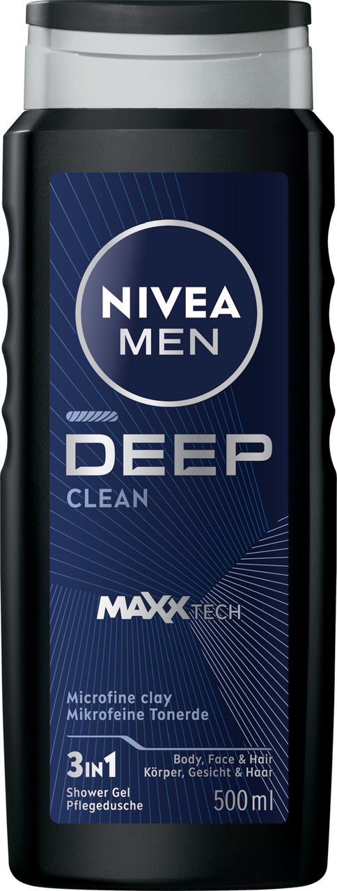 NIVEA Men Deep Clean sprchový gel 500 ml