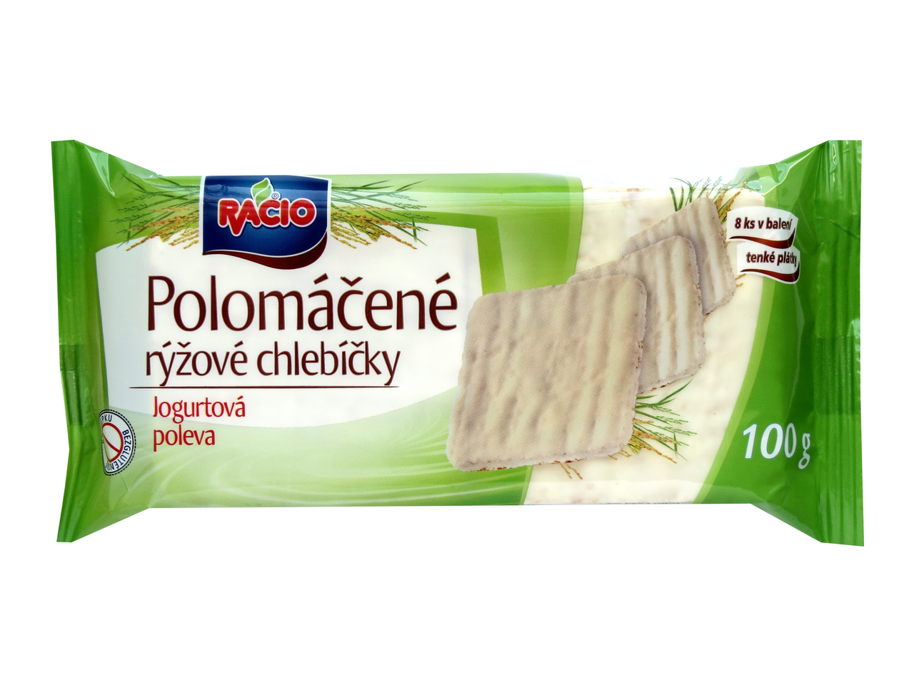 RACIO Chlebíčky rýžové s jogurtovou polevou 100 g