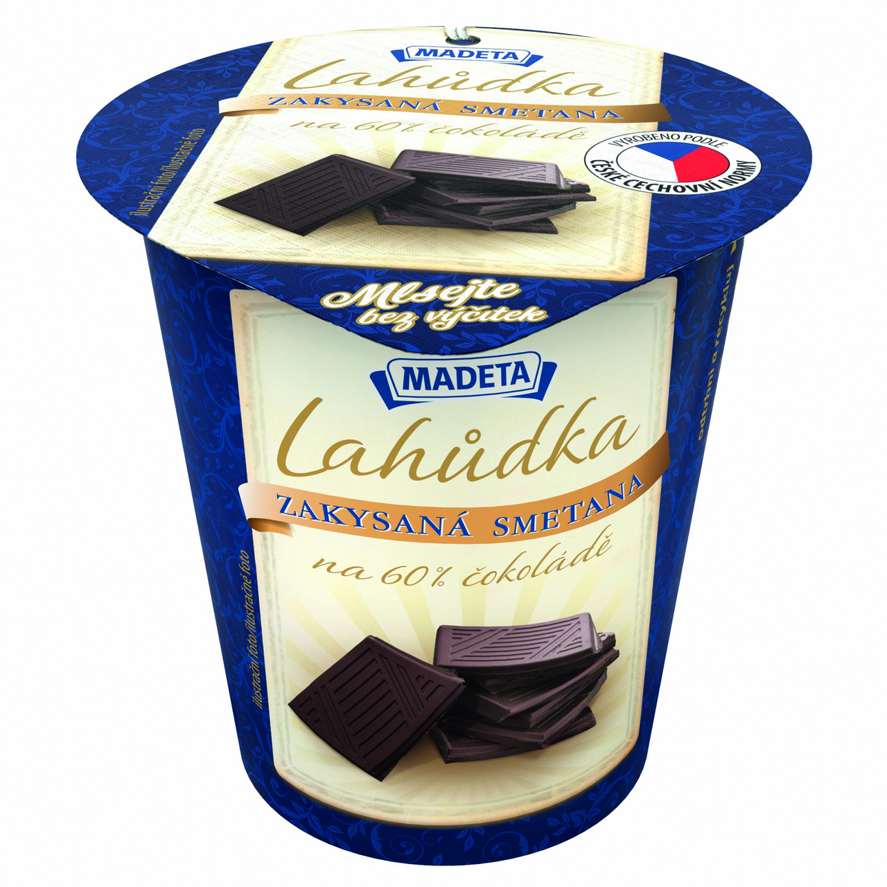 Lahůdka Smetana zakysaná 60% čokoláda 10 x 130 g