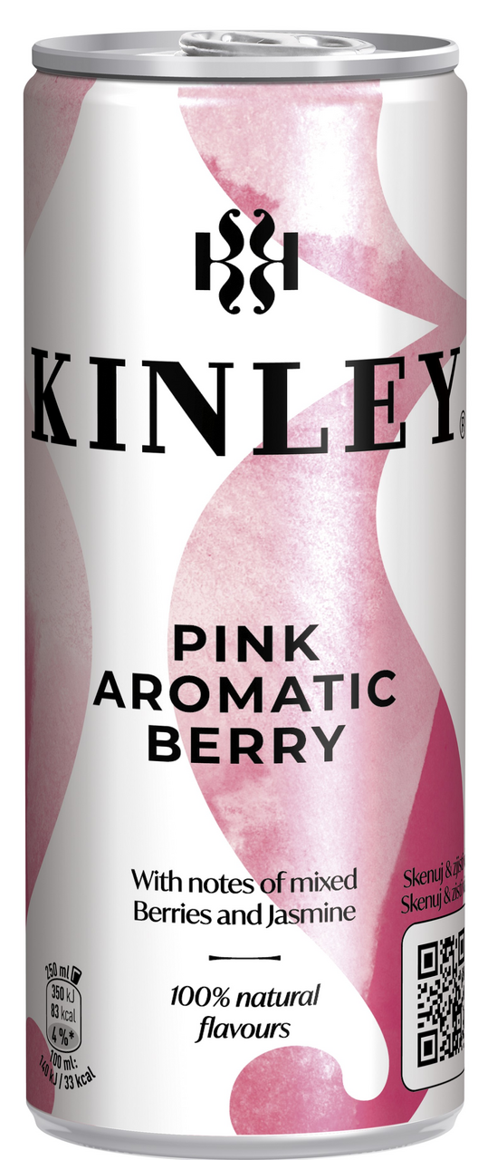 KINLEY Pink Berry 4 x 250 ml plech