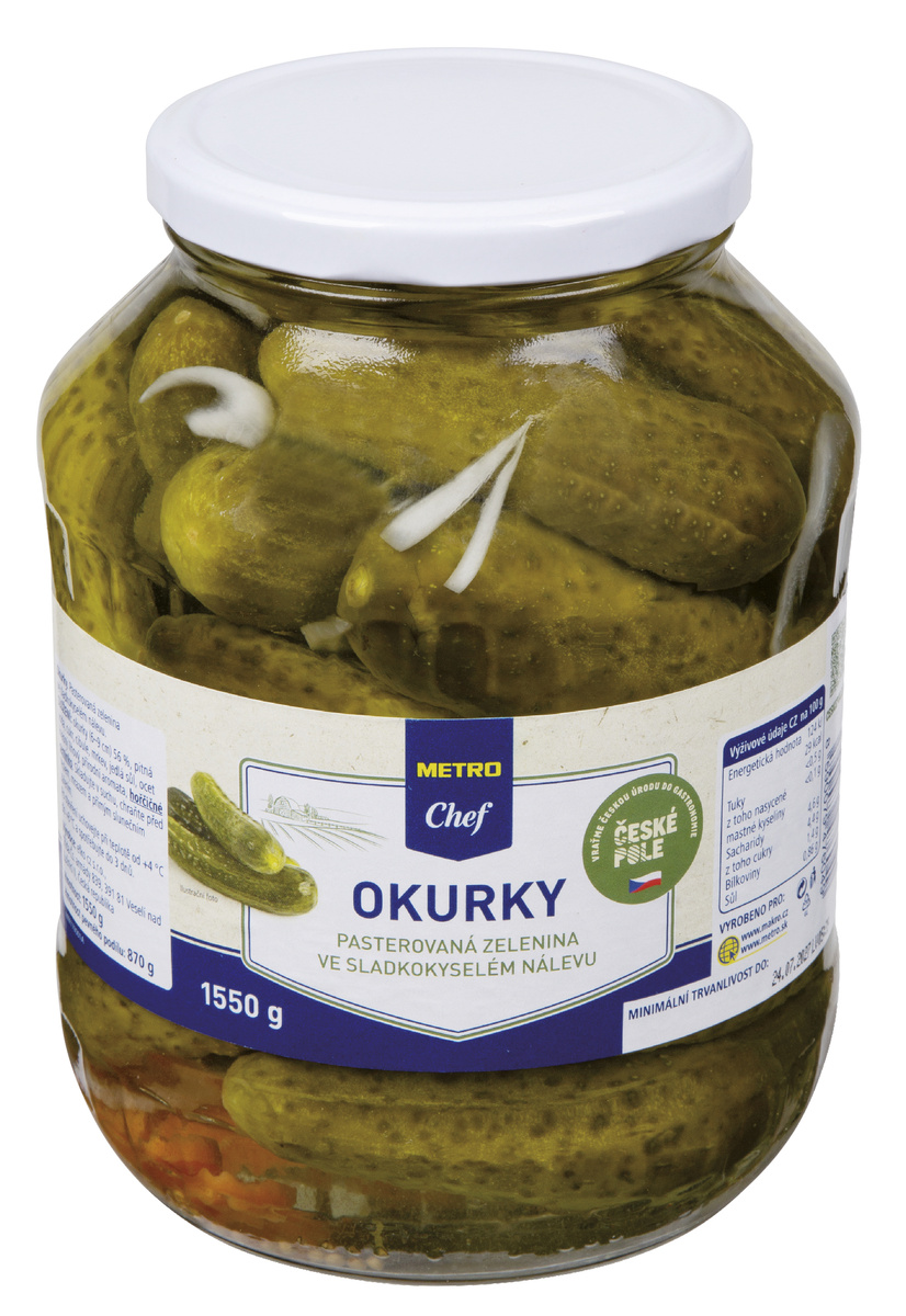 METRO Chef České okurky 6 - 9 cm 1,55 kg