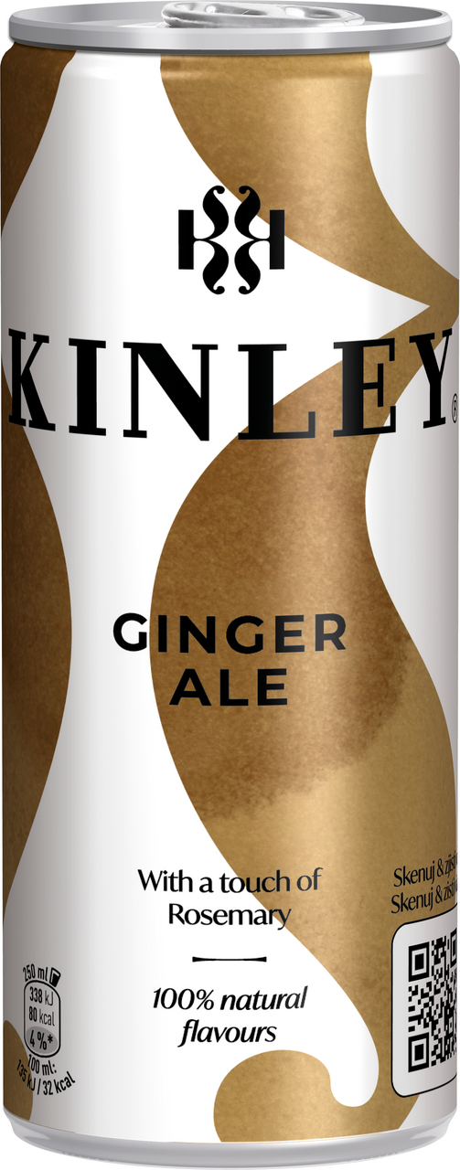 KINLEY 0,25 L Pl  ginger Ale