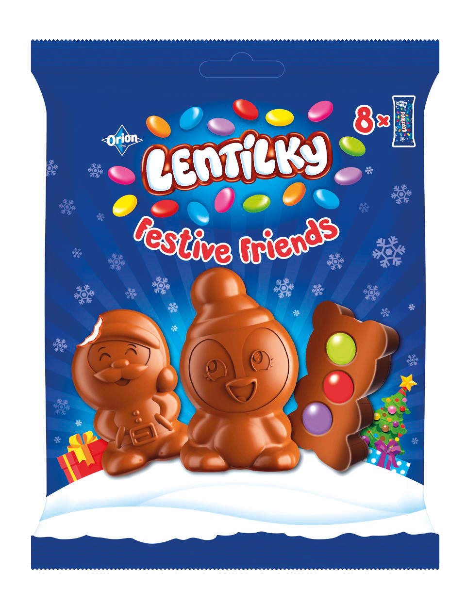 Orion Lentilky Vánoční kamarádi 65 g