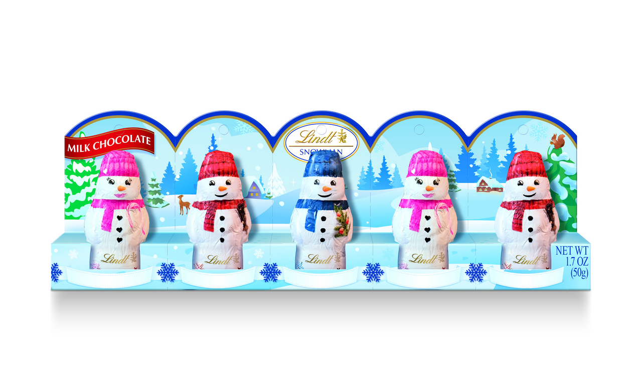 Lindt Mini Snowman 5 x 10 g